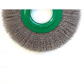 Inox huzalú furatos körkefe