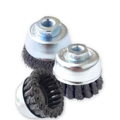 Acél huzalú menetes fazékkefe