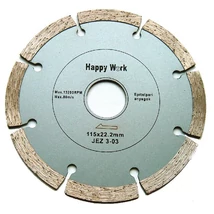 115mm   gyémánt segms.  HappyW (HappyWork gyémánt vágókorong kézi gépre) Happy Work 12183780
