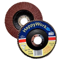 115x22,2  A 40 T29-kúpos HappyWork (HappyWork korund lamellástárcsa) Happy Work 12191500 115x22,2  A 40 T29-kúpos HappyWork (HappyWork korund lamellástárcsa) Happy Work 12191500