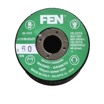 110/90x55x22 1C 60 Bakelit FEN (Furatos kúpos fazék alakú bakelit köszörűkorong) FEN 34030028 110/90x55x22 1C 60 Bakelit FEN (Furatos kúpos fazék alakú bakelit köszörűkorong) FEN 34030028