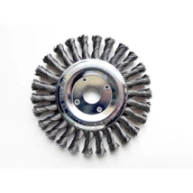 150x14x22,2 0,50 acél sodrott körkefe Lessmann (Lessmann sodrott furatos körkefe acél huzalból)  45020077