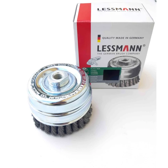Ultra fazék D100M14 0,5   Less (Lessmann sodrott acél huzalú menetes fazékkefe)  (Akciós) 12233060